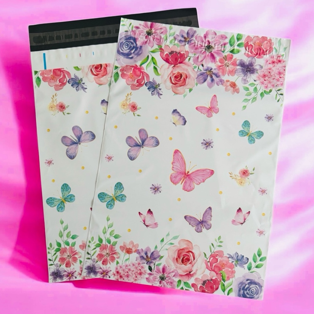 (10) 10x13 Spring Butterfly Poly Mailers